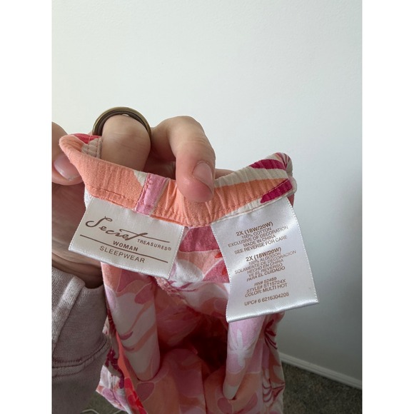 Vintage Y2K-Inspired Secret Treasures Floral Sleepwear Shorts – Size 2X - Picture 3 of 3